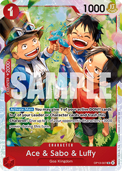 Ace & Sabo & Luffy (OP13-007) (V.1)