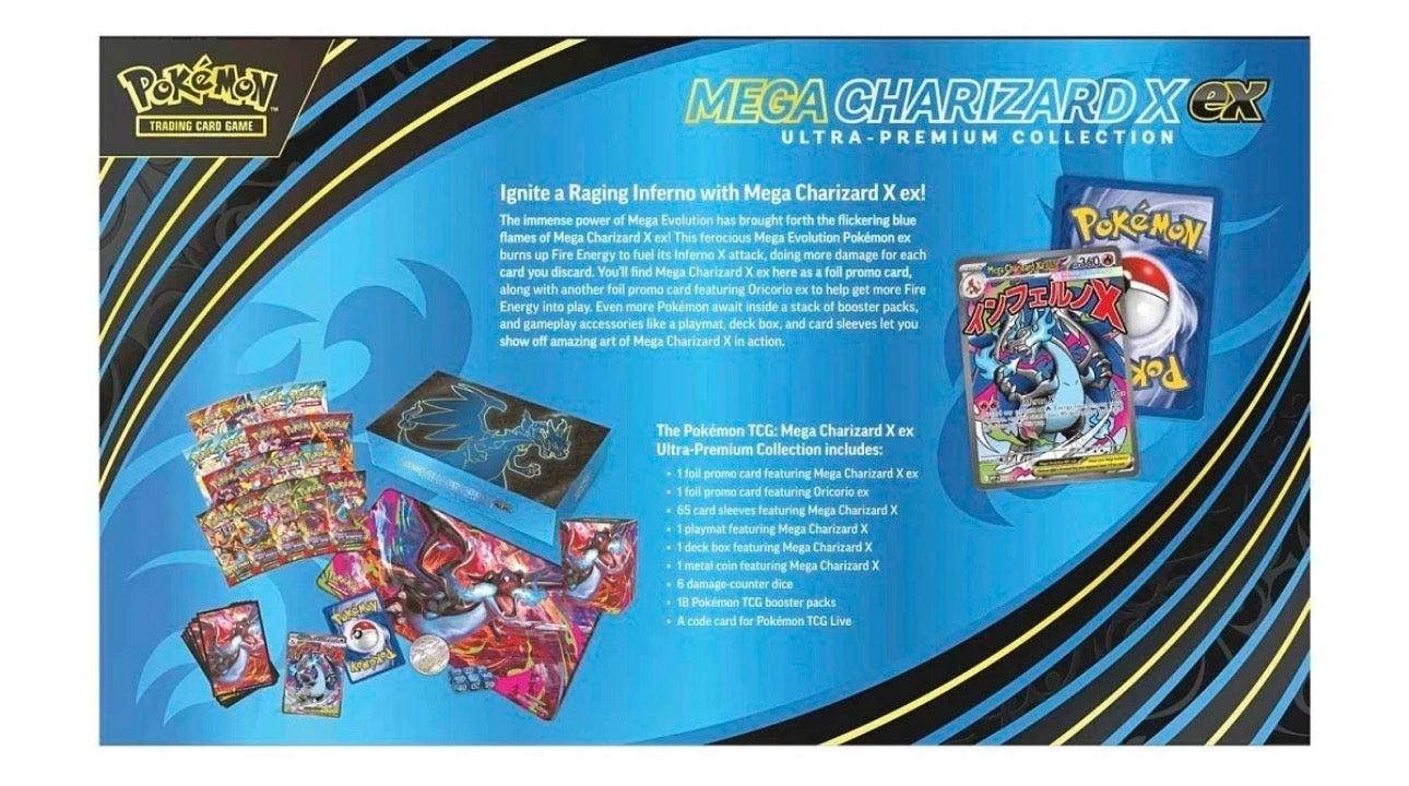 Pokemon Mega Charizard X ex Ultra Premium Collection (UPC) - New & Sealed