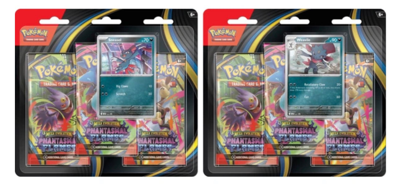 Pokémon Trading Card Game (TCG): Mega Evolution Phantasmal Flames Booster 3 Pack Assortment
