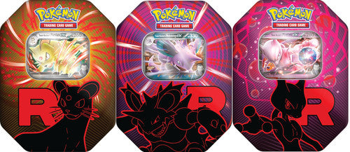 Team Rocket Tin - Bundle of All 3 (Team Rocket's Nidoking, Team Rocket's Persian, and Team Rocket's Mewtwo)