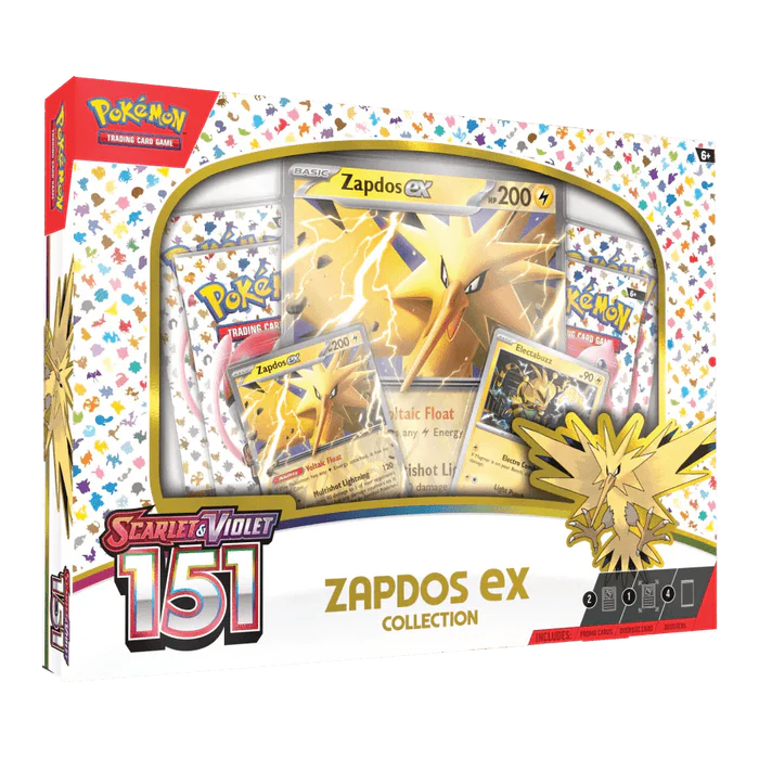 Pokemon TCG - Scarlet & Violet - 151 Zapdos ex Collection Box