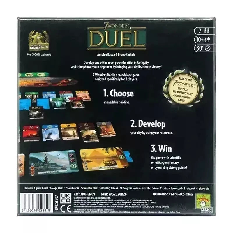 7 Wonders Duel | 2-Player Board Game