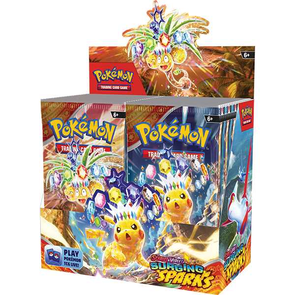 Pokemon Surging Sparks Booster Box - 36 Booster Packs - Sealed & Brand New