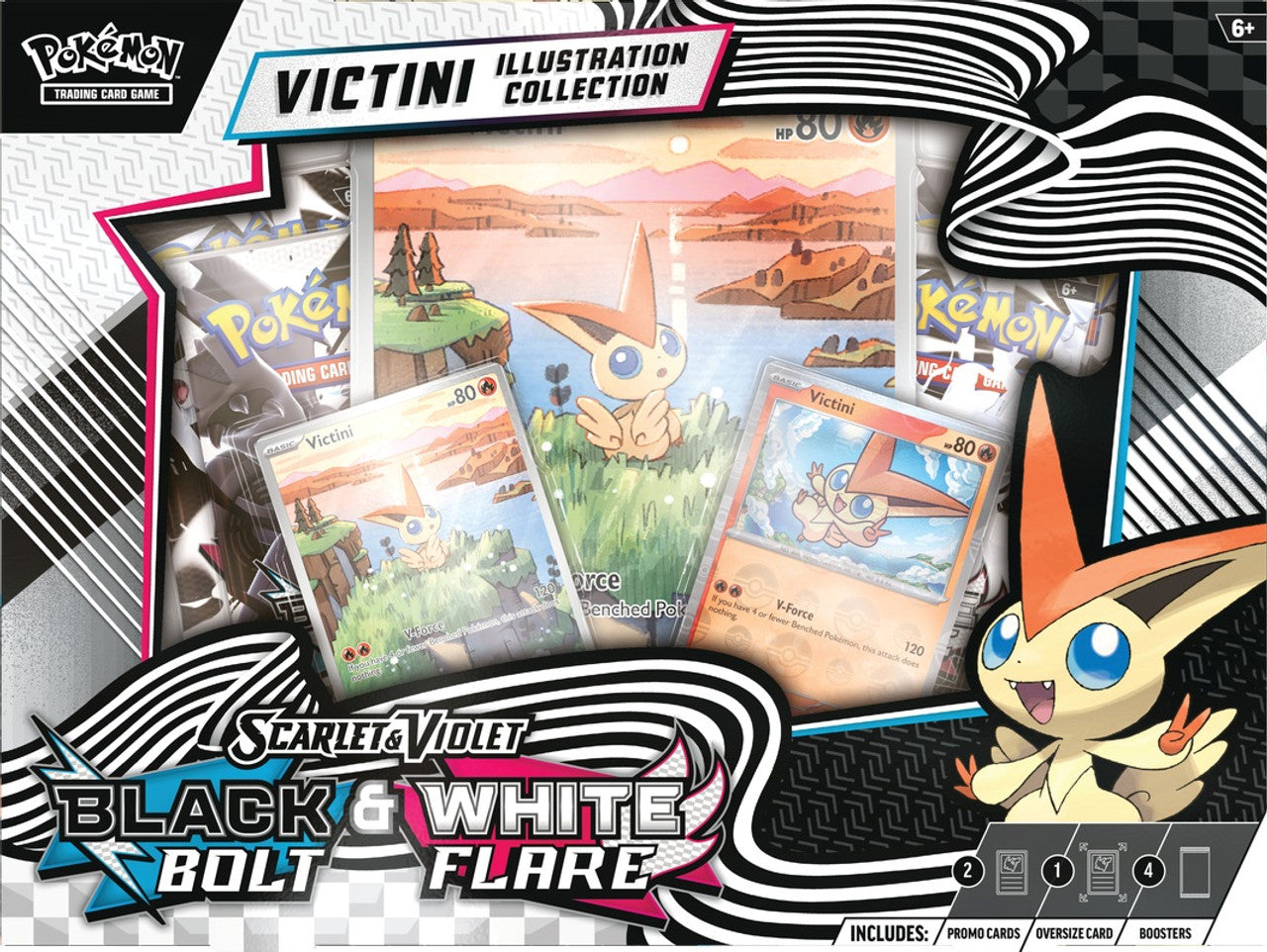 SV Black Bolt & White Flare Unova Victini Illustration Collection