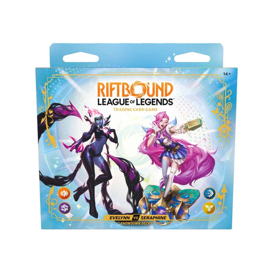 Riftbound: League of Legends TCG - Radiance Showdown Deck Display - Evelynn Vs Seraphine
