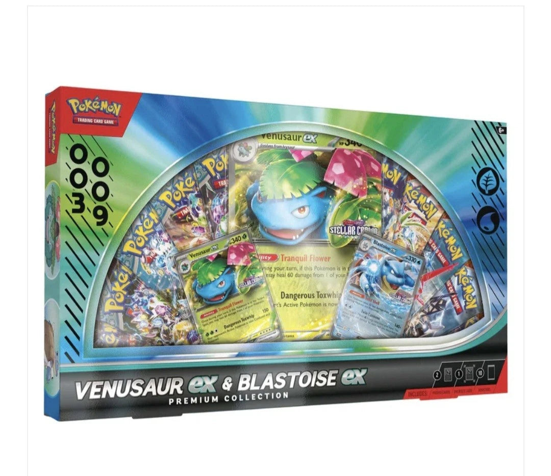 Pokémon TCG: Venusaur ex & Blastoise ex Premium Collection