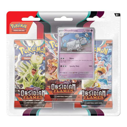 Pokemon TCG: Obsidian Flames 3-Pack Blister (Houndstone/Eevee)