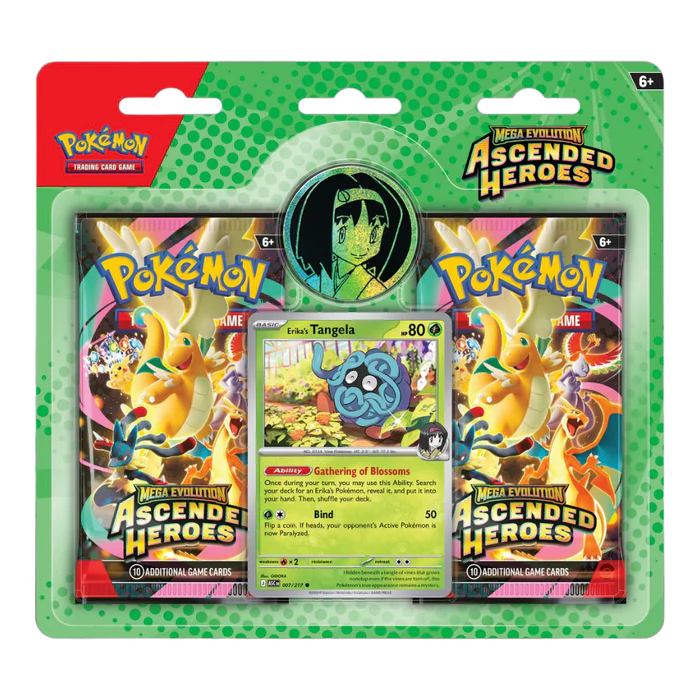 Pokemon TCG Ascended Heroes 2-Pack Blister (Tangela Promo)