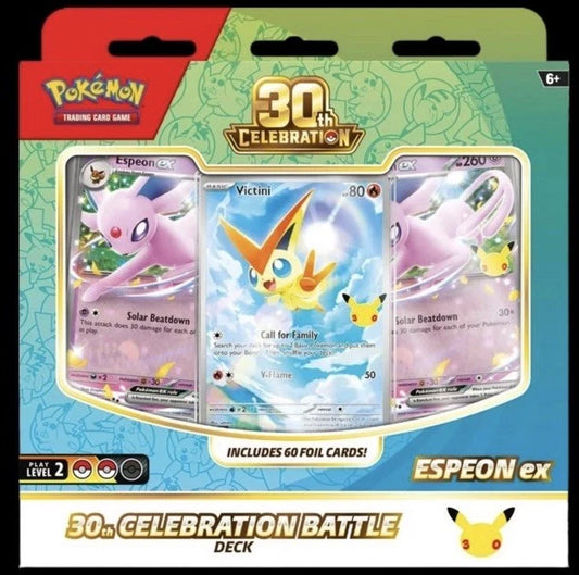 Pokémon 30th Celebration Battle Deck Espeon EX. English. Sealed - PRESALE