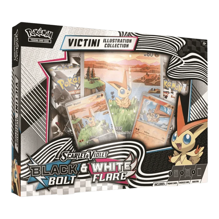 SV Black Bolt & White Flare Unova Victini Illustration Collection